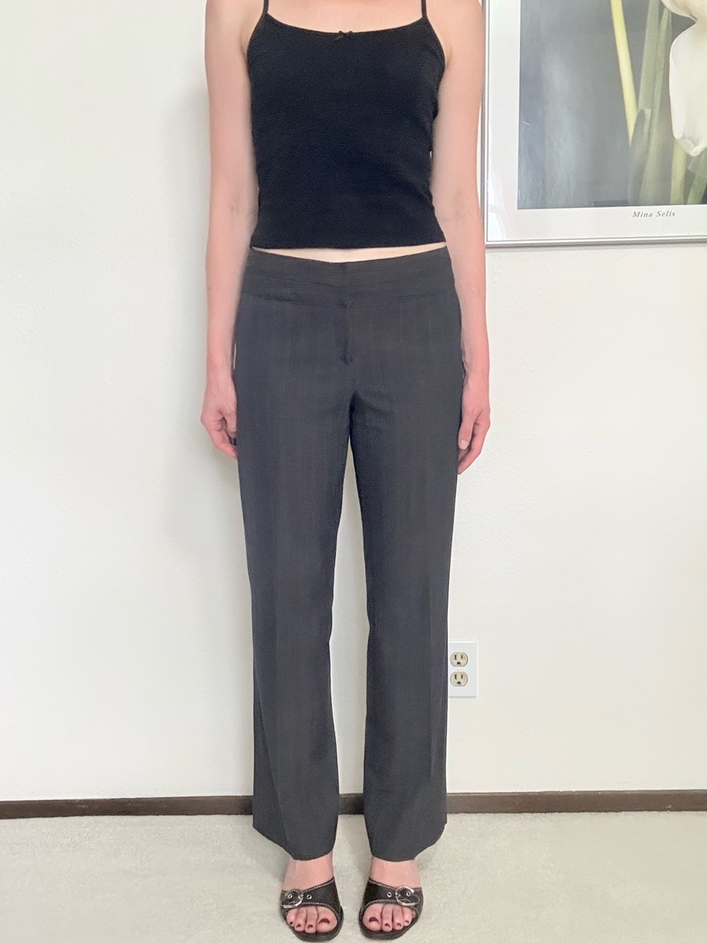 Vintage Caslon Low Rise Relaxed Trousers Y2K Office Siren Chic